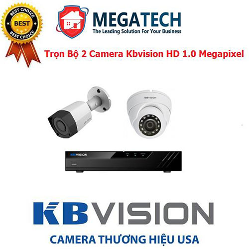 Trọn bộ 2 Cam Kbvision HD Thương Hiệu Mỹ