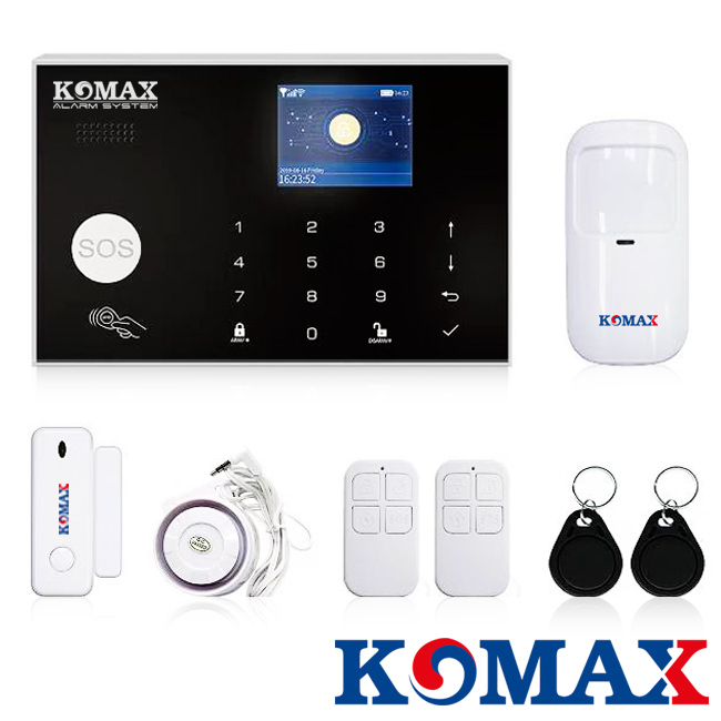 Thiết bị báo động chống trộm dùng sim và wifi Komax KM-G30.