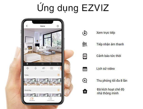 ứng dụng xem camera ezviz c3w cv-310